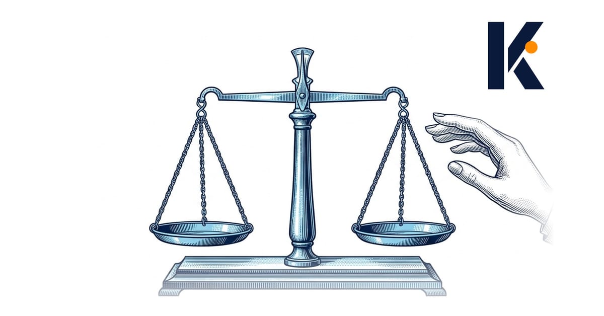 Balance en laiton parfaitement à l'équilibre, une main suspendue tout près sans la toucher - gravure naturaliste 19e.