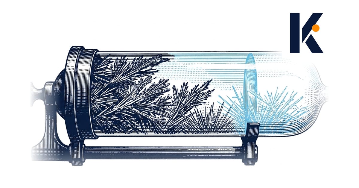Verre de tempête réagissant à un grain soudain, cristaux clairs malgré une lente hausse de pression - gravure maritime 19e.