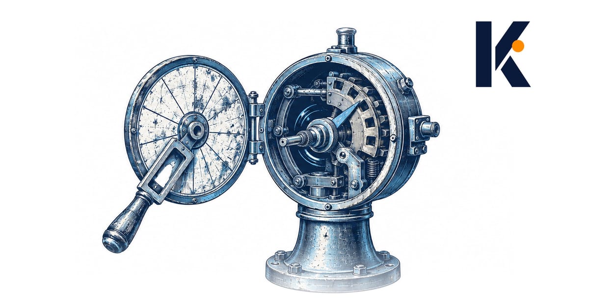Télégraphe d'ordres de machine en laiton, la poignée tournant libre et l'aiguille s'arrêtant dans un créneau.
