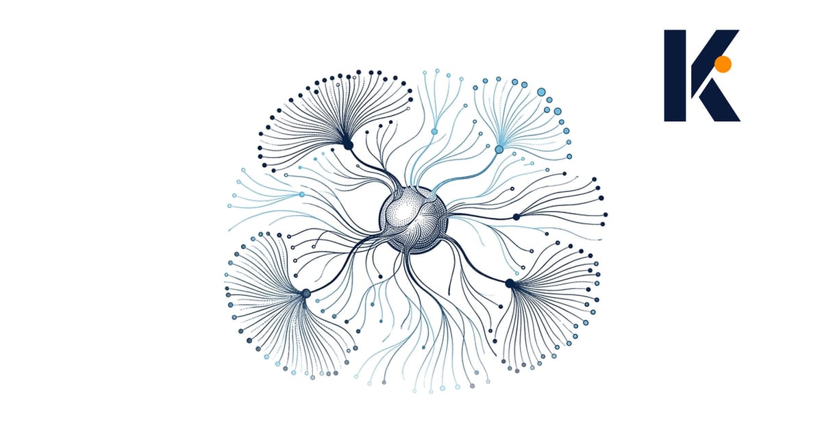 Carte de connaissances annotée : entité-marque centrale reliée à mentions presse, avis, liens et Knowledge Graph.